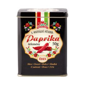Fűszerpaprika fém díszdobozban - fekete kivitelben